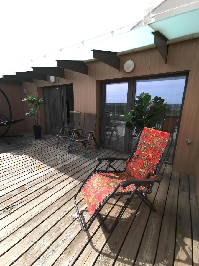 Luxury Penthouse With Large Terrace & Panoramic Old Town View Apartment Vilnius Luaran gambar